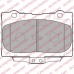 LP2155 DELPHI Комплект тормозных колодок, дисковый тормоз