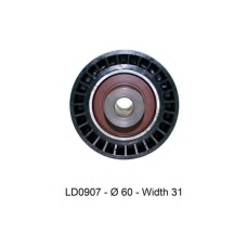 LD0907 TRW Натяжной ролик, ремень грм