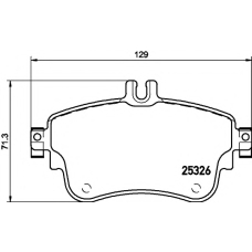 MDB3246 MINTEX Комплект тормозных колодок, дисковый тормоз