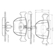 0 986 TB2 292 BOSCH Комплект тормозных колодок, дисковый тормоз