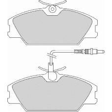 FD2112E NECTO Комплект тормозных колодок, дисковый тормоз
