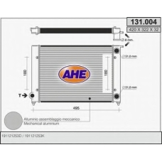 131.004 AHE Радиатор, охлаждение двигателя