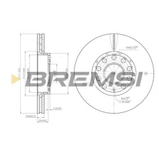 DBB706V BREMSI Тормозной диск