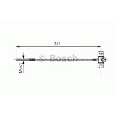 1 987 477 658 BOSCH Трос, стояночная тормозная система
