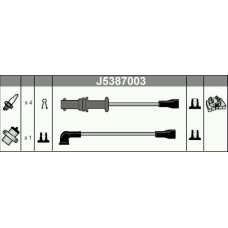 J5387003 NIPPARTS Комплект проводов зажигания