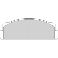 FD607A NECTO Комплект тормозных колодок, дисковый тормоз