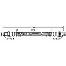 FBH7511 FIRST LINE Тормозной шланг