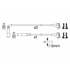 0 986 357 206 BOSCH Комплект проводов зажигания