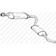 283-023 BOSAL Глушитель выхлопных газов конечный