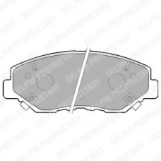 LP1806 DELPHI Комплект тормозных колодок, дисковый тормоз
