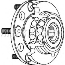 J4710545 NIPPARTS Комплект подшипника ступицы колеса