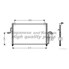 J033-14 ASHUKI Конденсатор, кондиционер
