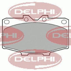 LP448 DELPHI Комплект тормозных колодок, дисковый тормоз
