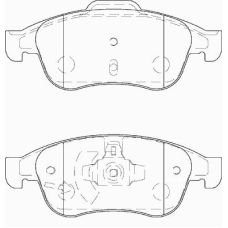 FD7391A NECTO Комплект тормозных колодок, дисковый тормоз