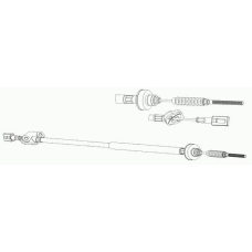 DW01100 CEF Трос, управление сцеплением