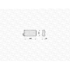 350218206000 MAGNETI MARELLI Теплообменник, отопление салона