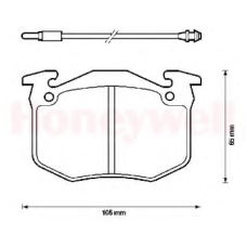 571262B BENDIX Комплект тормозных колодок, дисковый тормоз