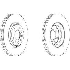 DDF1215-1 FERODO Тормозной диск