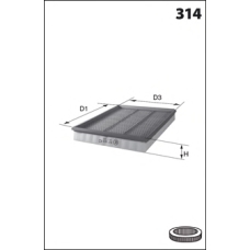ELP3750 MECAFILTER Воздушный фильтр