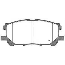 BPA1039.00 OPEN PARTS Комплект тормозных колодок, дисковый тормоз