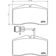 8DB 355 018-491 HELLA Комплект тормозных колодок, дисковый тормоз