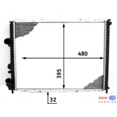 8MK 376 717-771 HELLA Радиатор, охлаждение двигателя