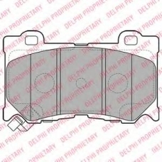 LP2156 DELPHI Комплект тормозных колодок, дисковый тормоз