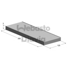 82D0325140A WEBASTO Фильтр, воздух во внутренном пространстве