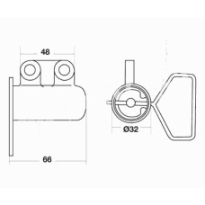 ITB-6257 IPS Parts Устройство для натяжения ремня, ремень грм
