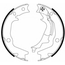 8DA 355 050-131 HELLA PAGID Комплект тормозных колодок, стояночная тормозная с