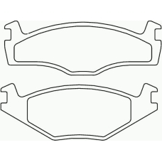 P 85 005 BREMBO Комплект тормозных колодок, дисковый тормоз