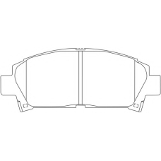 FP0582 FIT Комплект тормозных колодок, дисковый тормоз