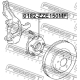 0182-ZZE150MF<br />FEBEST<br />Ступица колеса