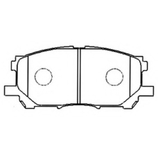 AKDC-1497 ASVA Комплект тормозных колодок, дисковый тормоз