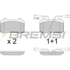 BP2979 BREMSI Комплект тормозных колодок, дисковый тормоз