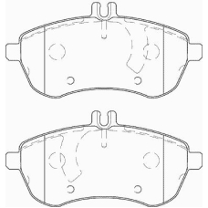 FD7409A NECTO Комплект тормозных колодок, дисковый тормоз