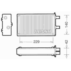 DRR13001 DENSO Теплообменник, отопление салона