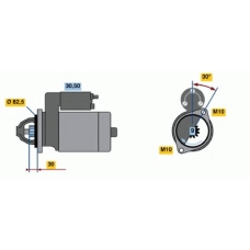 0 986 016 380 BOSCH Стартер