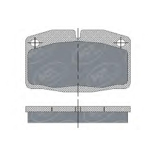 SP 105 SCT Комплект тормозных колодок, дисковый тормоз
