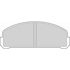 FD6234A NECTO Комплект тормозных колодок, дисковый тормоз
