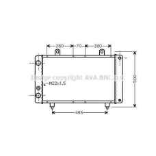 PEA2319 AVA Радиатор, охлаждение двигателя