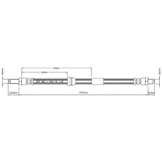 VBH740 MOTAQUIP Тормозной шланг