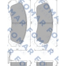 FO 478081 FOMAR ROULUNDS Комплект тормозных колодок, дисковый тормоз