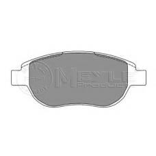 025 236 0019 MEYLE Комплект тормозных колодок, дисковый тормоз