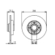 0 986 479 383<br />BOSCH<br />Тормозной диск