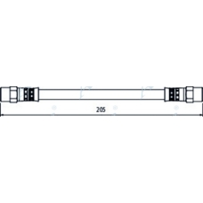 HOS4107 APEC Тормозной шланг