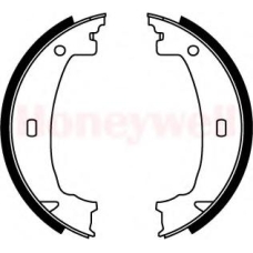 362408B BENDIX Комплект тормозных колодок, стояночная тормозная с