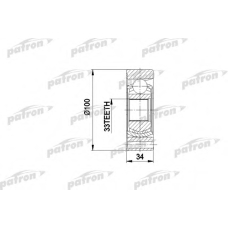 PCV3010 PATRON Шарнирный комплект, приводной вал