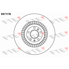 BS7117B FTE Тормозной диск