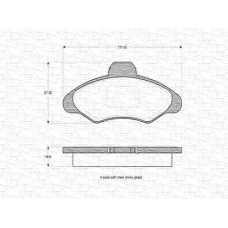 363702160286 MAGNETI MARELLI Комплект тормозных колодок, дисковый тормоз